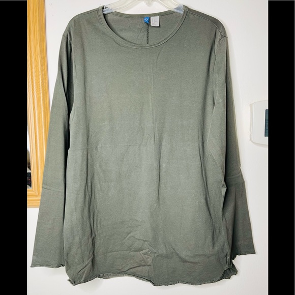 H&M DIVIDED stitched long sleeve hemline & sleeves, lightweight, oversized, NWOT - Picture 1 of 11
